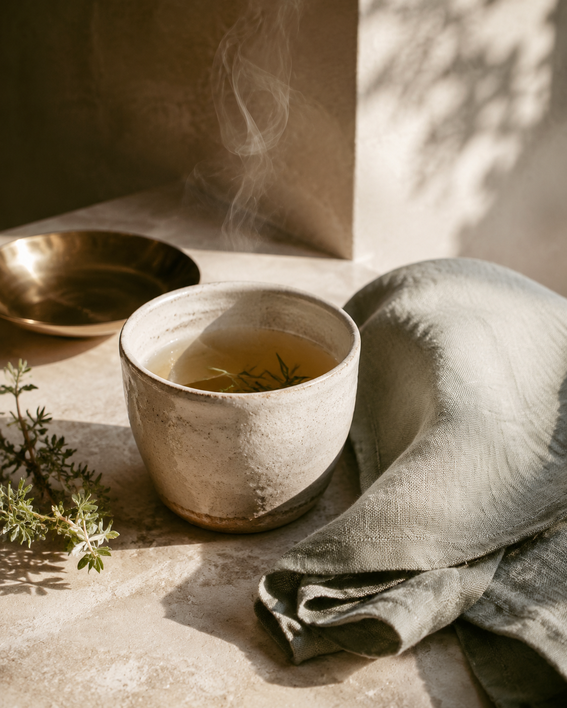 Seasonal tea and sensory details